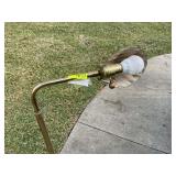 BRASS COLORED ADJUSTABLE FLOOR LAMP