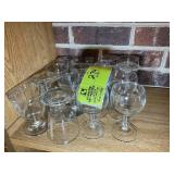 GROUP OF SHERRY GLASSES