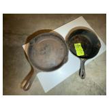 TWO WAGNER WARE FRYING PANS