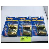 GROUP OF 3 HOT WHEELS POWER COMMAND RACERS, NIB