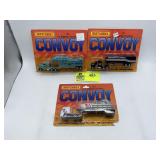 GROUP OF 3 MATCHBOX CONVOY DIE CAST METAL SEMI TRU