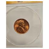 ANACS 1958 P 1C MS 63 RED  LINCOLN WHEAT CENT