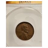 ANACS 1936 S 1C EF 40 DETAILS LINCOLN WHEAT CENT