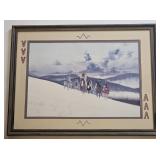 VINTAGE SIGNED DONALD VANN NATIVE AMERICAN PRINT