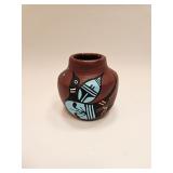 VINTAGE TAOS POTTERY BOWL SIGNED A VAROS