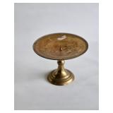 VINTAGE BRASS COMPOTE STYLE CANDLE HOLDER