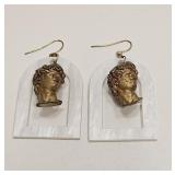 VINTAGE ROMAN 3D STYLE EARRINGS