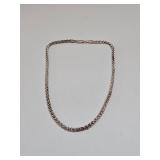 VINTAGE ITALY STERLING SILVER CHAIN NECKLACE