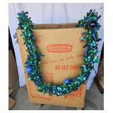 VTG OUTDOOR CHRISTMAS ALUMINUM GARLAND BLUE