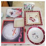 Assorted Christmas Serving Dishes