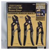 Craftsman Professional Robo Grip 3 Pc Set Pliers