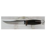 Case 9" Hunting Knife Fixed Blade w/Case-XX Sheath