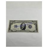 1934 D $10 Dollar Silver Certificate Blue Seal