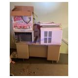 Air conditioning units desk, misc items