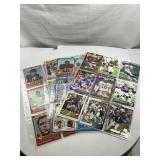 72 assorted football cards