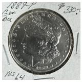 1889 Silver Morgan Dollar polished