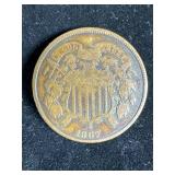 1867 Two Cent piece