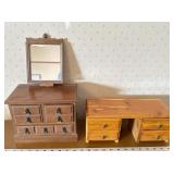 (2) jewelry boxes with miscellaneous