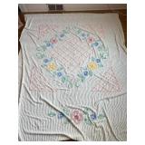 Large vintage Chanel bedspread 82ï¿½ x 101ï¿½