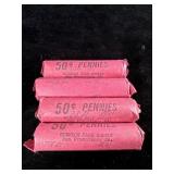 (4) Roll 1973-D Lincoln Pennies Unsearched for