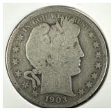 1903 Silver Barber Half-Dollar