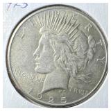 1925 silver peace dollar