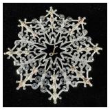 10K Black Hills Gold & sterling silver snowflake >