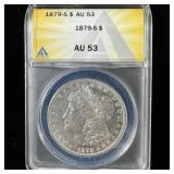 1879-S Silver Morgan Dollar AU53 ANACS