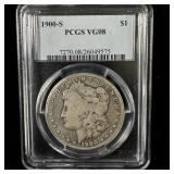 1900-S Silver Morgan Dollar VG8 PCGS