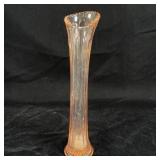 11 inch pink depression glass bud vase