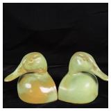 Vintage francaoma pottery duck bookends