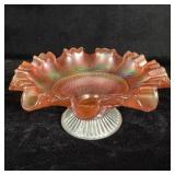 Ruffled Northwood  footed candy dish