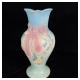 Hull Pottery Bow Knot Blue Vase 13ï¿½