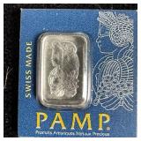 PAMP 1g Platinum Bar