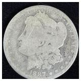 1887 Silver Morgan Dollar