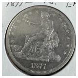 1877-S Silver Trade Dollar EF