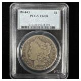 1894-O Silver Morgan Dollar PCGS VG8