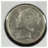 1920-D Silver Mercury Dime EF