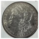 1897 Silver Morgan Dollar BU