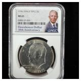 1976-D Type 2 Eisenhower dollar NGC MS65