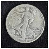 1942 Silver Walking Liberty Half-Dollar