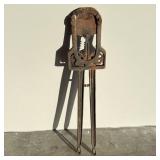 40 inch antique cast-iron hoof cutter