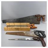 Miscellaneous vintage saws Disston & others