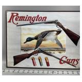 Remington guns metal sign 16" x 12.5"