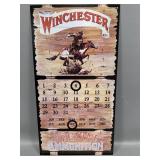 Winchester firearms ammunition metal calendar >