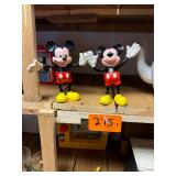 Pair of Vintage Mickey Mouse Figures