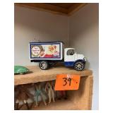 Vintage Diecast Santa Pepsi Truck