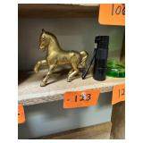 Antique Prancing Horse Cast Iron Bank