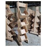 WOODEN DISPLAY RACKS 17" X 21" X 81" TALL