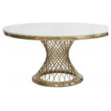 Jahnel FAUX MARBLE DINING TABLE  * COMPLETE